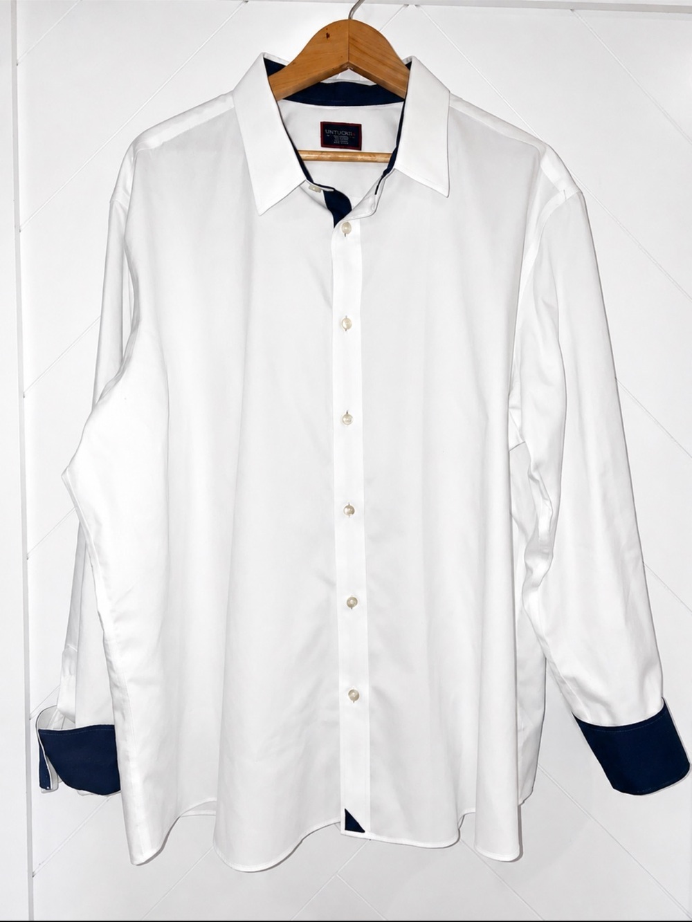 New UNTUCKit Wrinkle Free Las Cases shirt Men’s tall reg fit XXXL 3XL white $109 - Picture 13 of 13